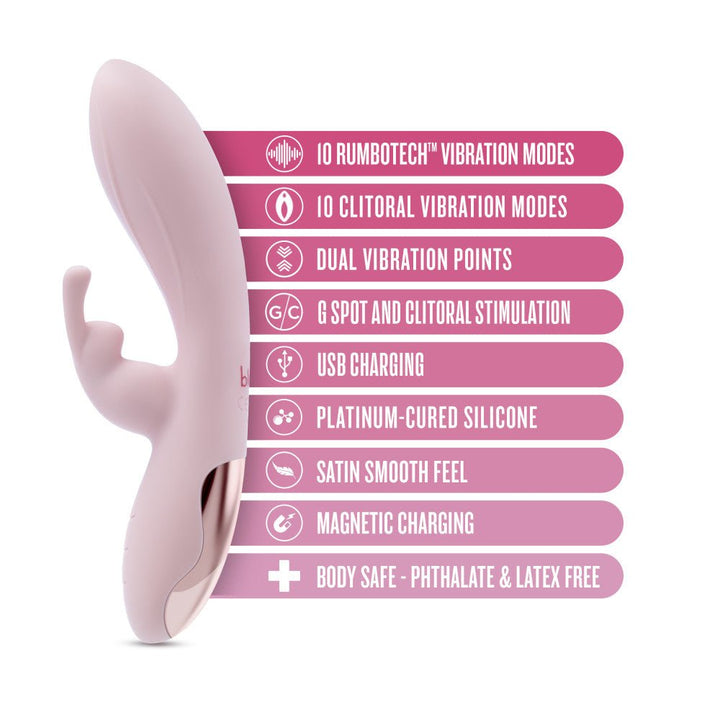 Blush - Morgan Rabbit Vibrator - Pink