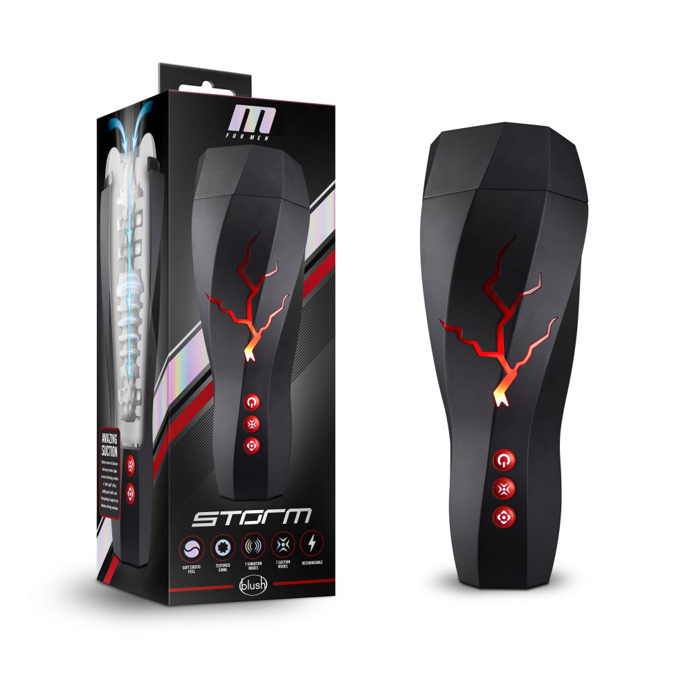 M For Men - Storm -  Milking & Vibrating Auto Stroker