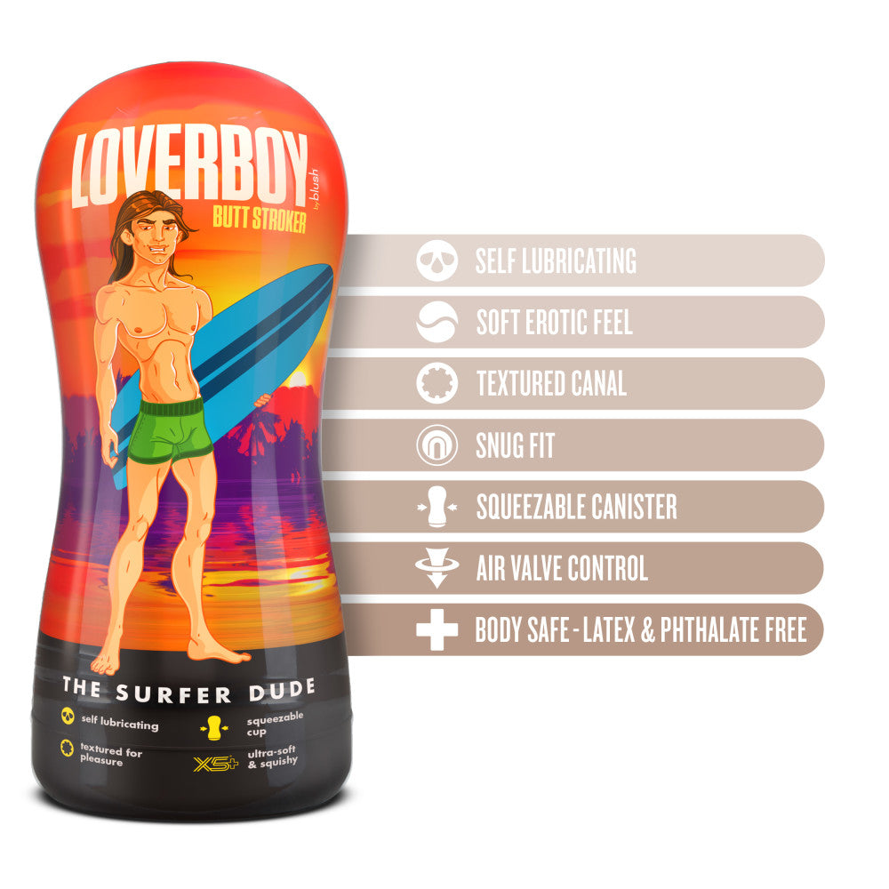 Loverboy The Surfer Dude - Flesh Male Ass Stroker 