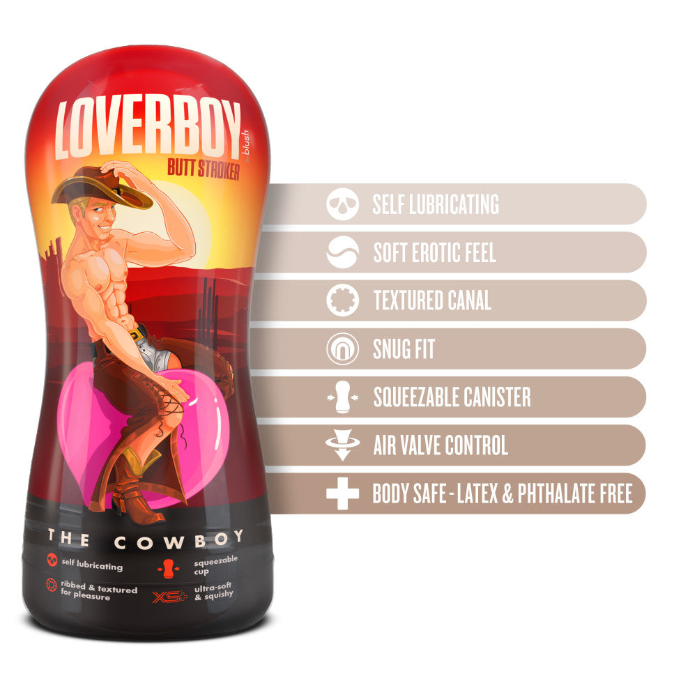 Loverboy The Cowboy - Flesh Male Ass Stroker