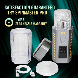 M For Men - SpinMaster Pro - Vibrating & Rotating Auto Stroker