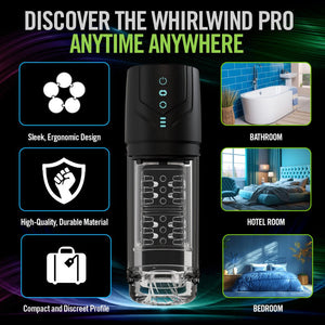 M For Men - Whirlwind Pro - Rotating Sucking Stroker
