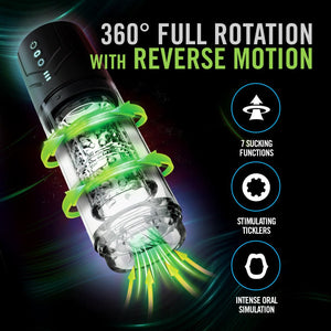 M For Men - Whirlwind Pro - Rotating Sucking Stroker