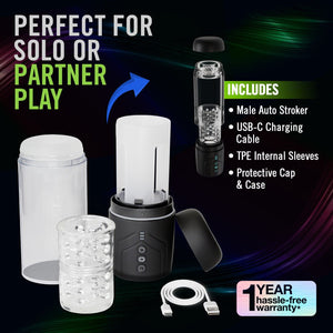 M For Men - Whirlwind Pro - Rotating Sucking Stroker