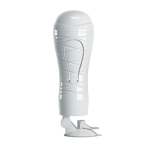 Crazy Bull Flora Vibrating Squeezable Stroker with Suction Base - Flesh