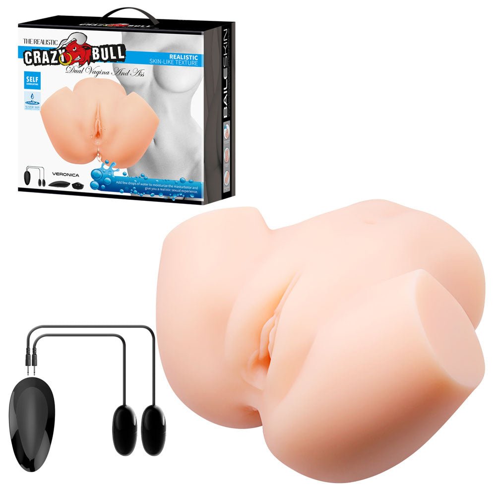 Crazy Bull Veronica Vibrating Torso Masturbator - Flesh