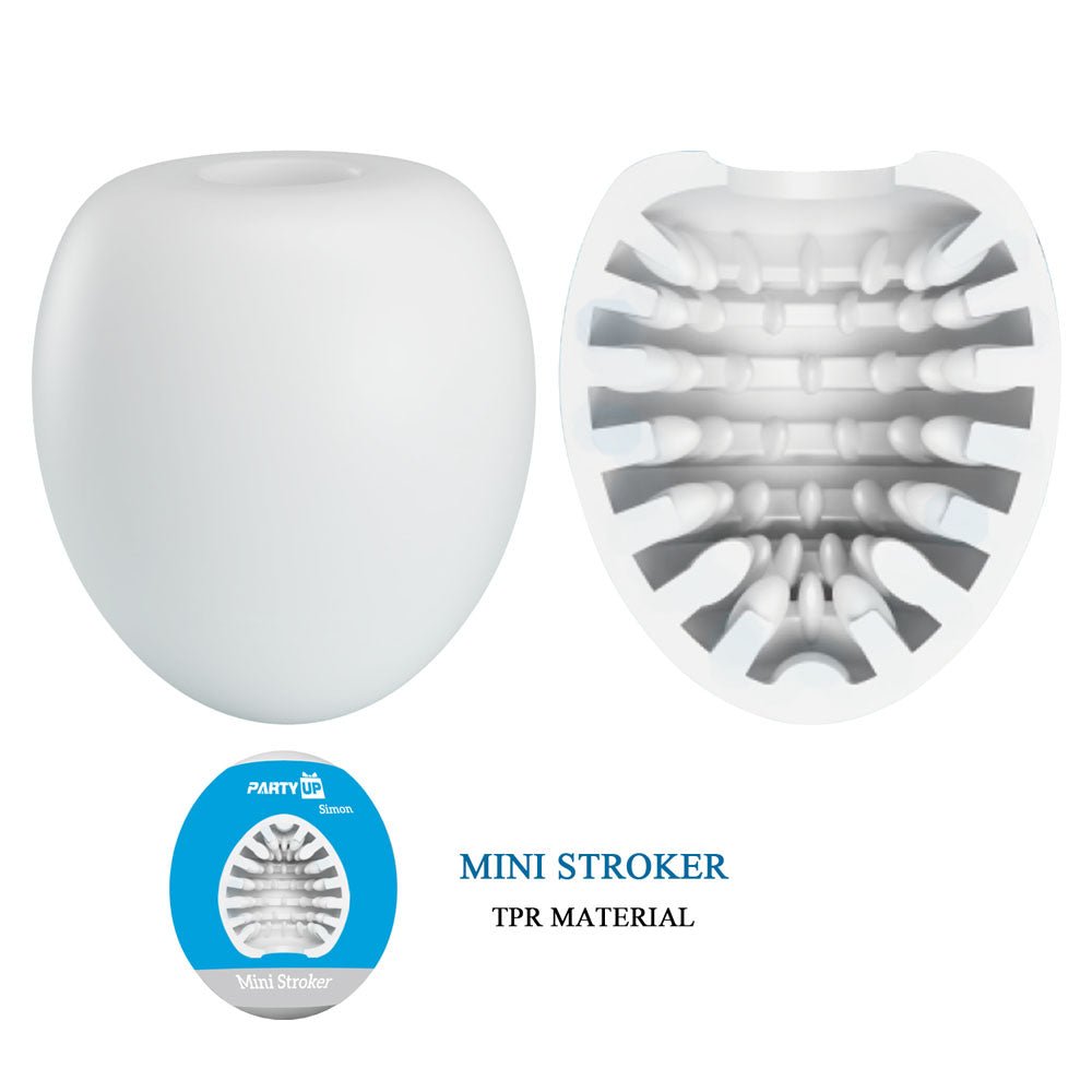 Party Up Simon Mini Stroker - White