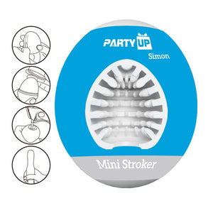 Party Up Simon Mini Stroker - White