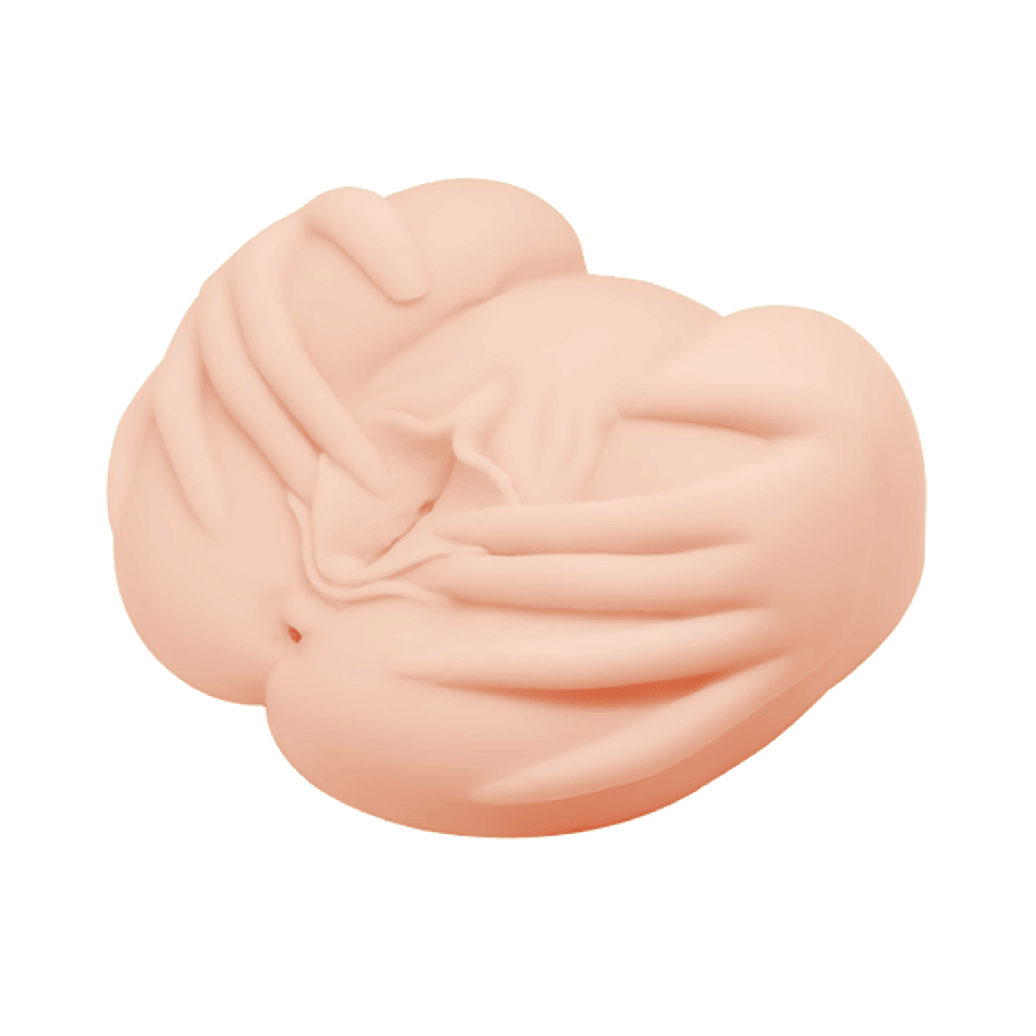 Crazy Bull Lifelike Vibrating Vagina And Ass Masturbator - Flesh