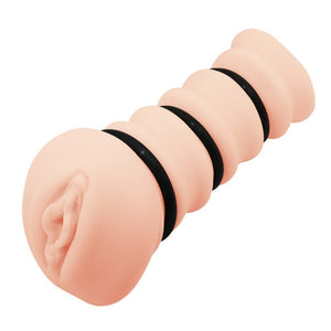Crazy Bull Rossi Realistic Vagina Stroker with Tighening Rings - Flesh