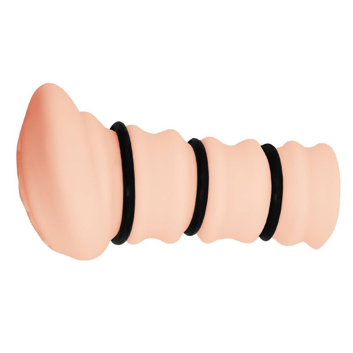 Crazy Bull Rossi Realistic Vagina Stroker with Tighening Rings - Flesh