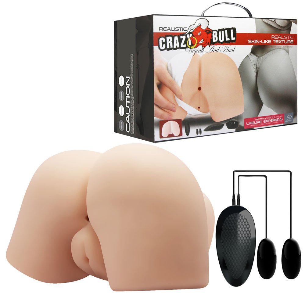 Crazy Bull Vibrating Life Size Doggy-Style Masturbator - Flesh