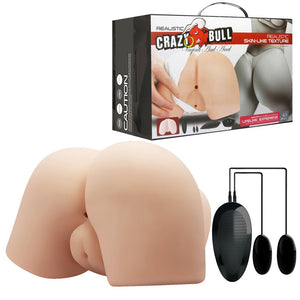 Crazy Bull Vibrating Life Size Doggy-Style Masturbator - Flesh