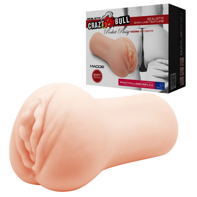 Crazy Bull Maggie Ultra-Real Vagina Stroker - Flesh