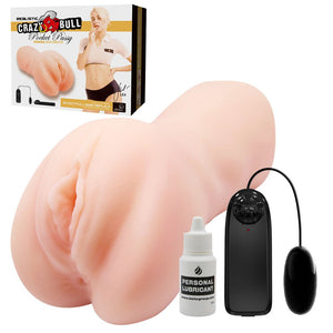 Crazy Bull Lea Vibrating Pussy Stroker - Flesh