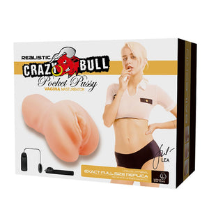 Crazy Bull Lea Vibrating Pussy Stroker - Flesh