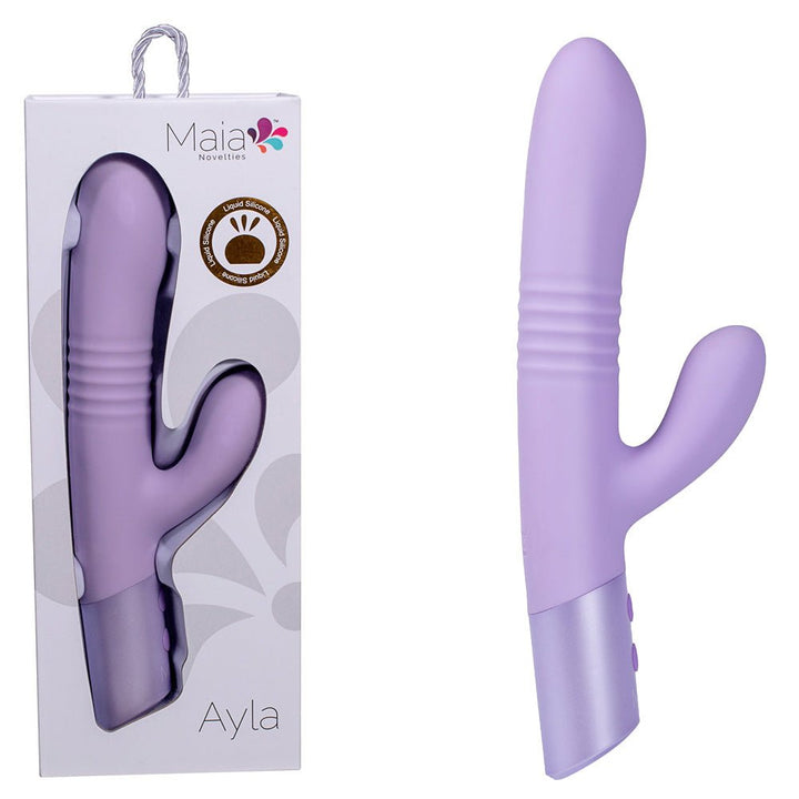 Maia Ayla - Thrusting Rabbit Vibrator - Lavender