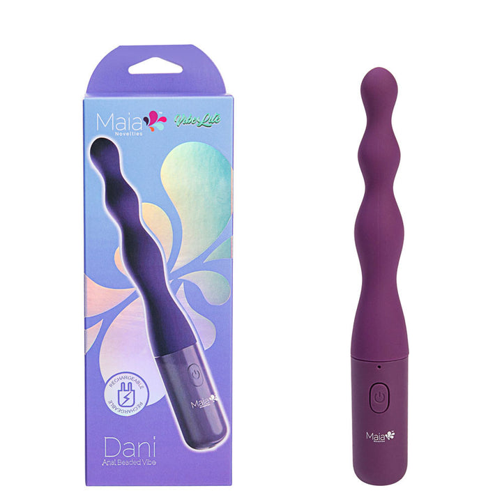 Maia Dani Beaded Vibrator - Purple