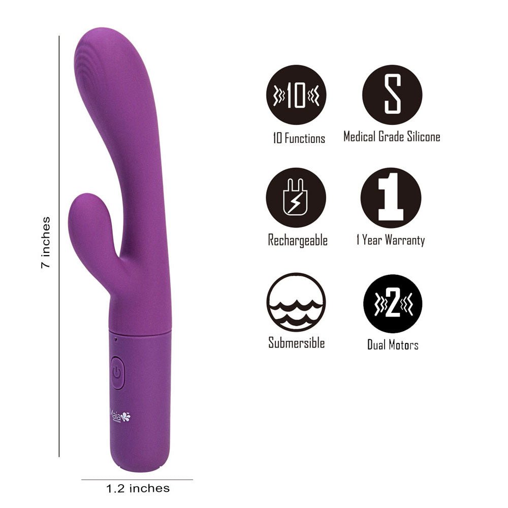 Maia Rayla Rabbit Vibrator - Purple