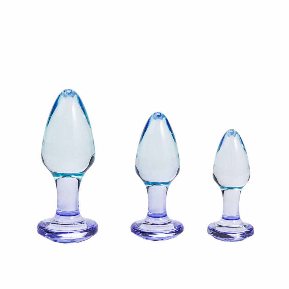 Maia Butties - Clear Butt Plugs - Set of 3 Sizes