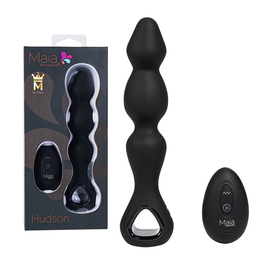 Maia Hudson Anal Vibrator with Remote - Black