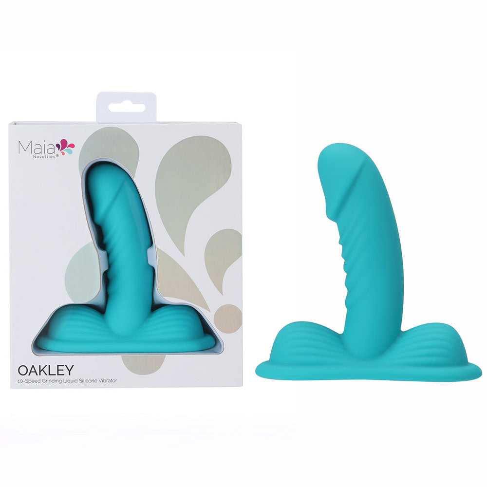 Maia Oakley Grinder Pad with Vibrator - Blue