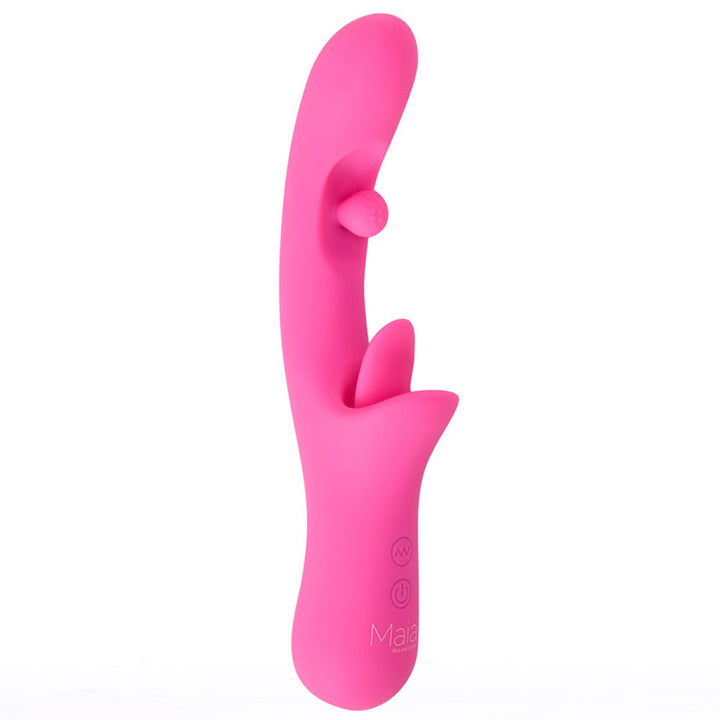 Maia Alora Rotating & Licking Vibrator - Pink