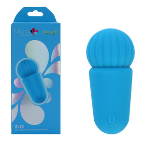 Maia Indi Mini Vibrating Wand - Blue