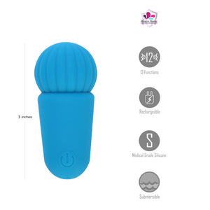 Maia Indi Mini Vibrating Wand - Blue