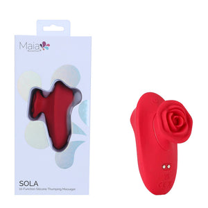 Maia Sola -  Rechargeable Thumping Finger Stimulator - Red