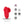 Maia Sola -  Rechargeable Thumping Finger Stimulator - Red