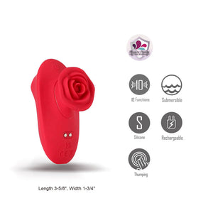 Maia Sola -  Rechargeable Thumping Finger Stimulator - Red