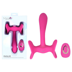 Maia Paislee - Thigh Hold Vibrator with Remote - Pink