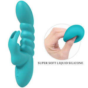 Party Up Brynlyn Rabbit Vibrator - Teal
