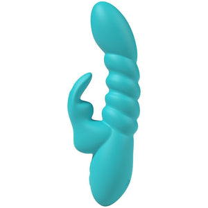 Party Up Brynlyn Rabbit Vibrator - Teal