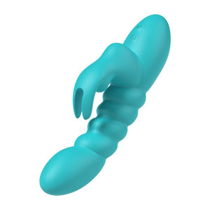 Party Up Brynlyn Rabbit Vibrator - Teal