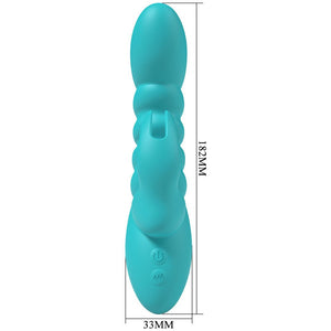 Party Up Brynlyn Rabbit Vibrator - Teal