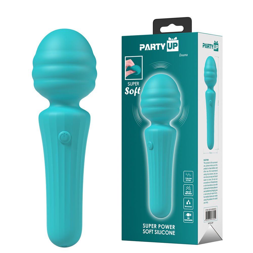 Party Up Duuna Massage Wand Vibrator - Teal