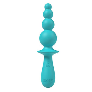 Party Up Evajane Beaded G-Spot Vibrator- Teal