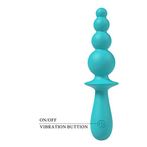 Party Up Evajane Beaded G-Spot Vibrator- Teal