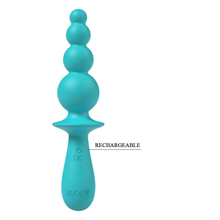 Party Up Evajane Beaded G-Spot Vibrator- Teal