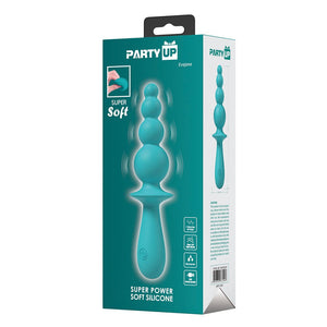 Party Up Evajane Beaded G-Spot Vibrator- Teal