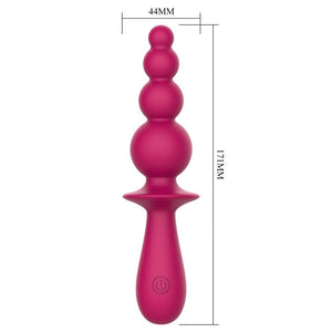 Party Up Evajane Beaded G-Spot Vibrator- Pink