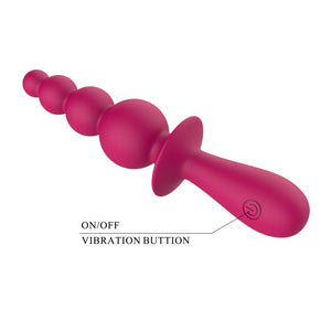 Party Up Evajane Beaded G-Spot Vibrator- Pink
