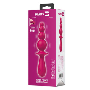 Party Up Evajane Beaded G-Spot Vibrator- Pink