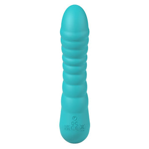 Party Up Jaylei Flexible Ribbed Vibrator - Teal
