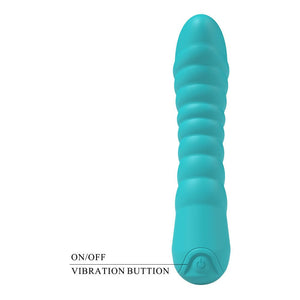 Party Up Jaylei Flexible Ribbed Vibrator - Teal