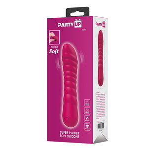 Party Up Jaylei Flexible Ribbed Vibrator - Pink