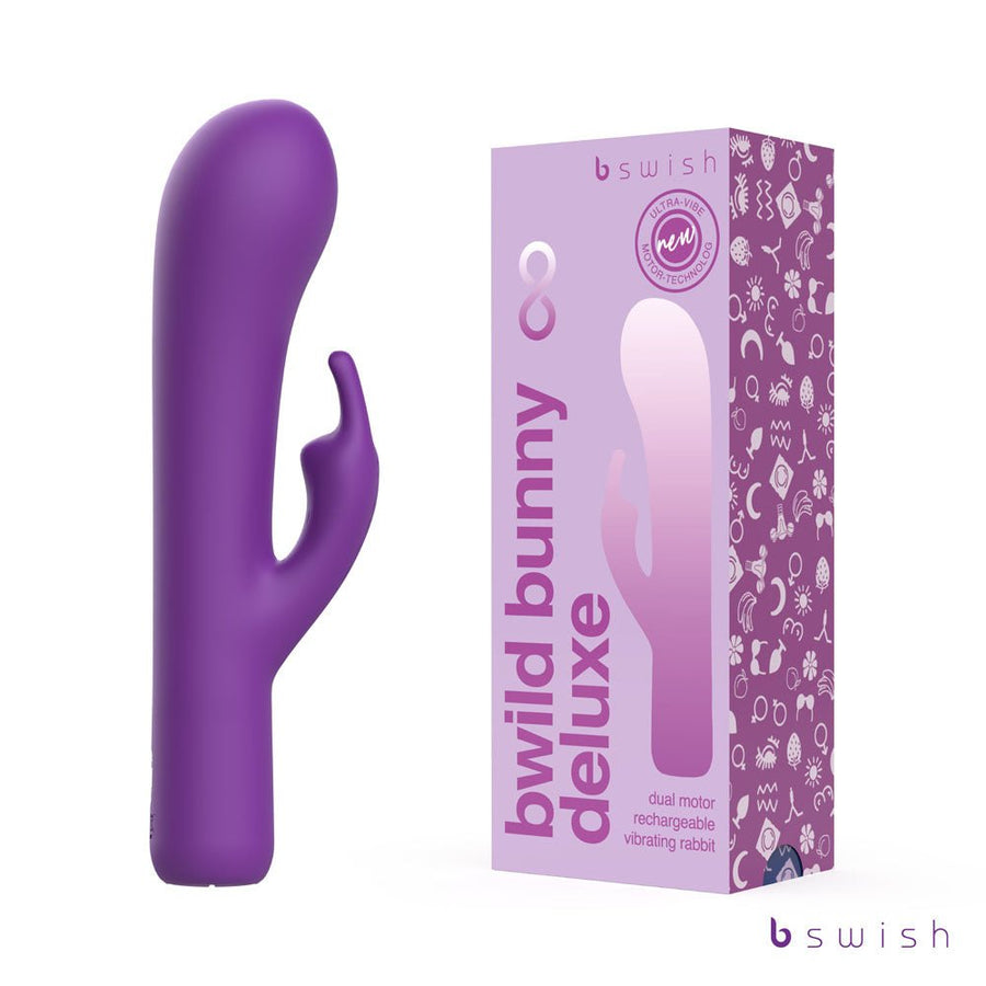 Bwild Bunny Infinite Deluxe Rabbit Vibrator - Purple