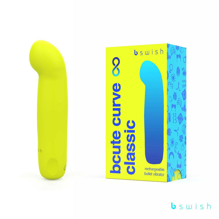 Bcute Curve Infinite Classic Vibrator - Citrus Yellow